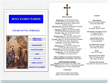 Tablet Screenshot of ccholyfamily.org